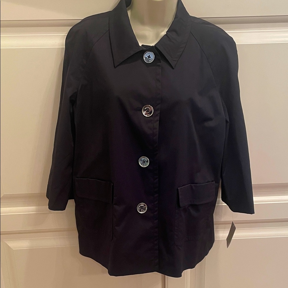 Michael Michael Kors NEW black rain jacket sz 14